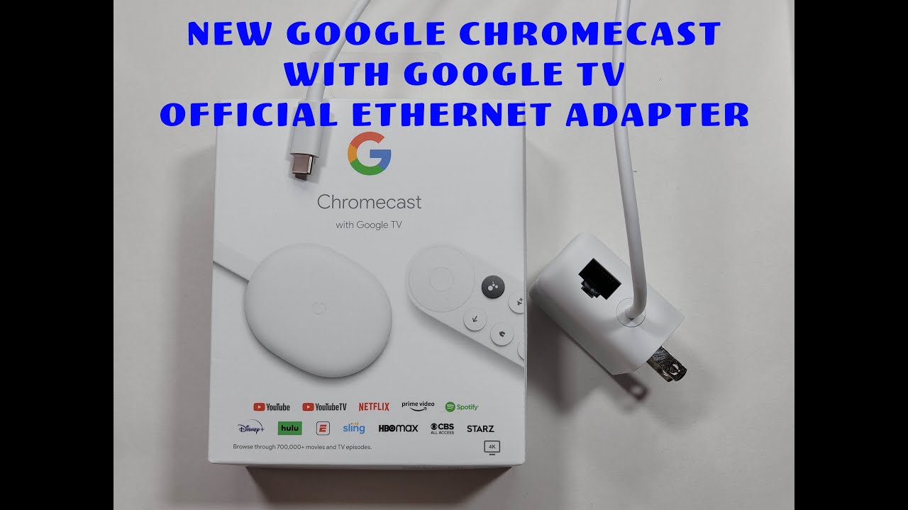 Google Chromecast with Google TV official Ethernet Adapter 