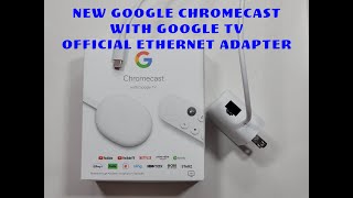 flise weekend Udløbet Google Chromecast with Google TV official Ethernet Adapter - YouTube