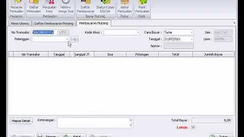 13  Cara Melakukan Pembayaran Piutang Tutorial Program Toko iPos 4 0