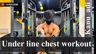Under line chest workout 💪 👌 😎
