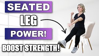Seated LEG STRENGTHENING Workout for Women Over 50 - Toned Legs - Gentle on Your Knees