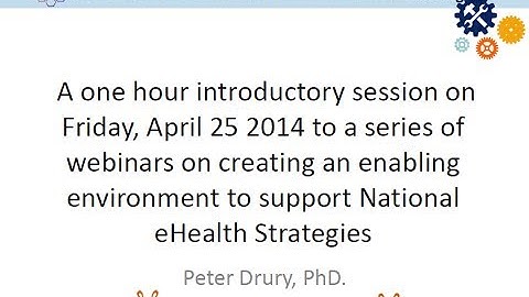 AeHIN Academy: eHealth Capacity Building Program Introductory Session
