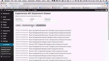 Collecting learning activity data via xAPI