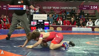 Qual. Fs - 57 Kg R. Turmanidze Geo Df. D. Romanowicz Pol, 7-1