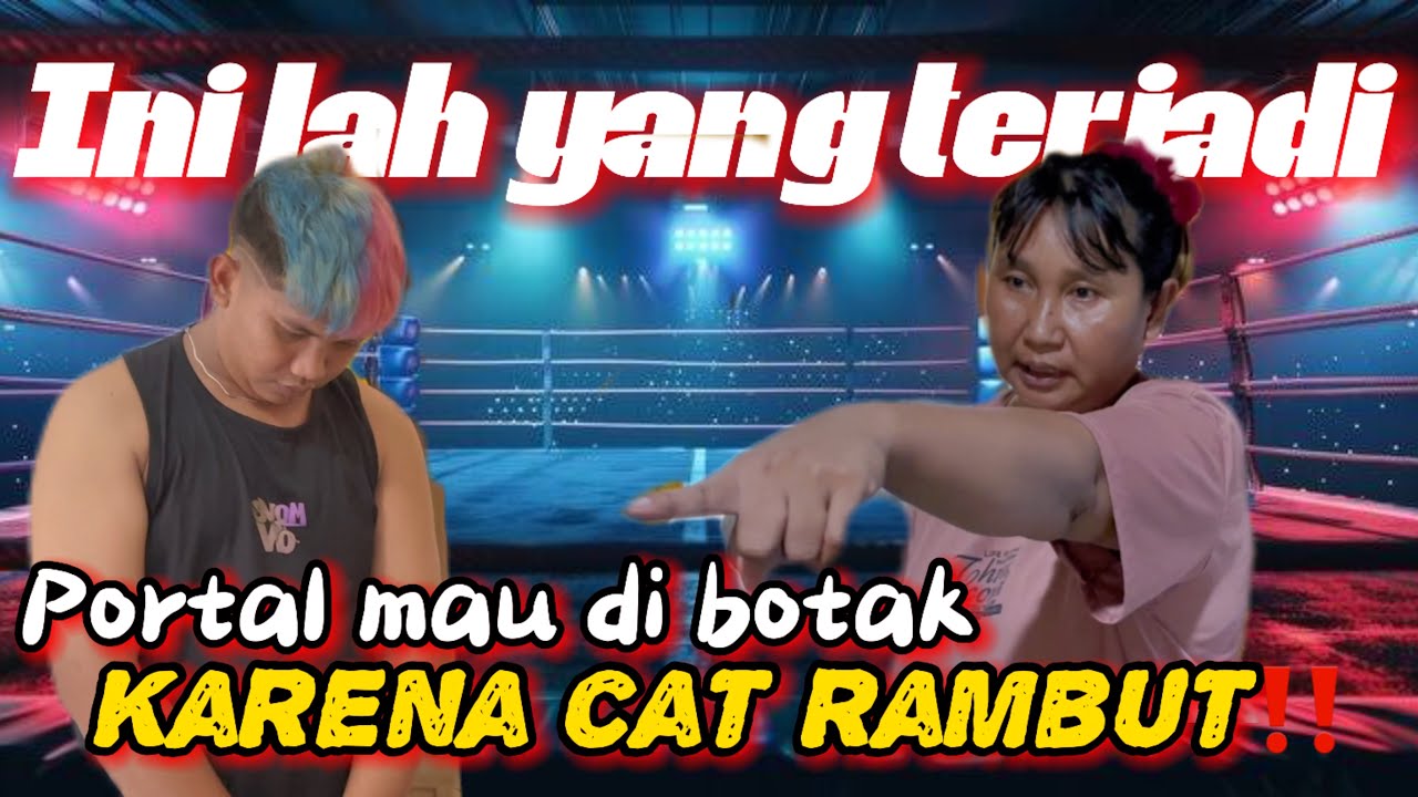 Botak Cat Api Portal mau di botak karena cat rambut ini lah yang terjadi‼️ - YouTube