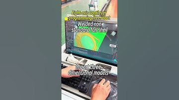 Eight-axis cantilever-type programming-teach  free robot welding non-standard centrifugal fan shell