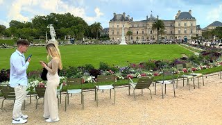 Luxembourg Gardens - Paris, France | 4K 60fps HDR Walking Tour