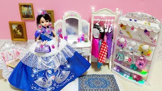 Princess Barbie Bedroom Morning Dress up Putri Kamar Tidur Pagi Princesa Quarto Manhã