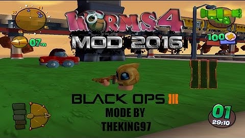 Worms 4 Mod 2016 Black Ops 3 Mode (Revision Maps and Weapons)