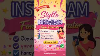 Fontixa is a free stylish text & font generator for Instagram, WhatsApp, Facebook, and social media.