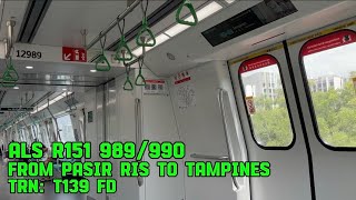 ALS R151 989/990 from Pasir Ris to Tampines 