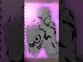 "Sukuna Sketch 😈= Pure Power🔥" 🥶 jujutsu kaisen #subscribe #chroot legacy 👆💀✏️