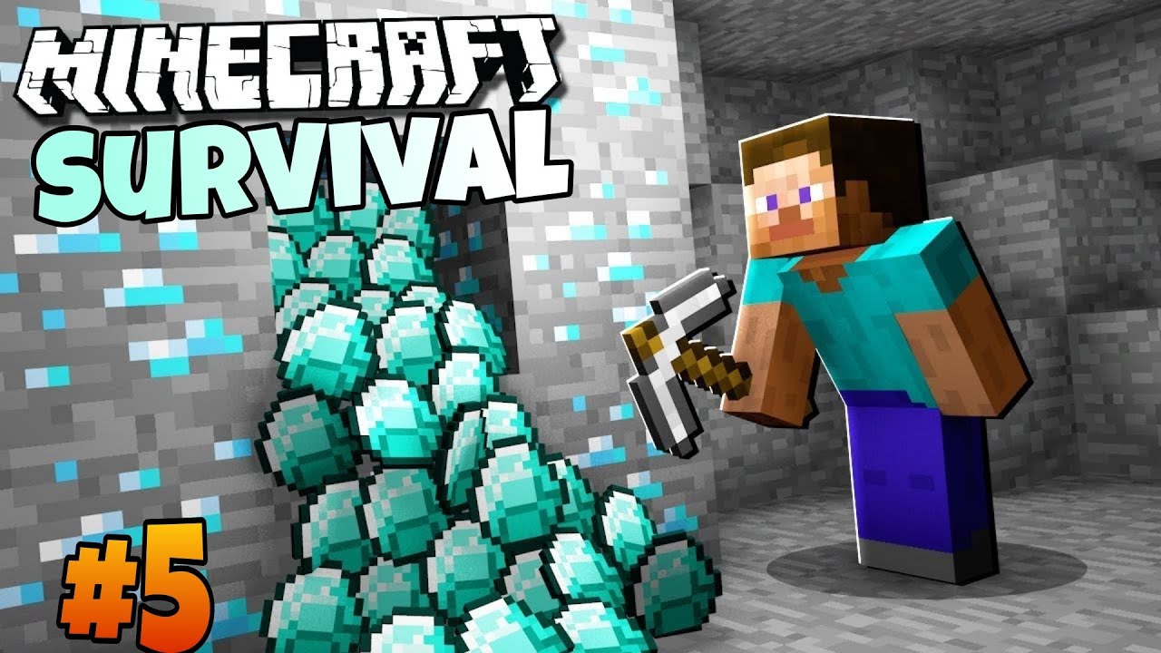 can i find diamonds in secret caves |survival series | EP. 5 - YouTube