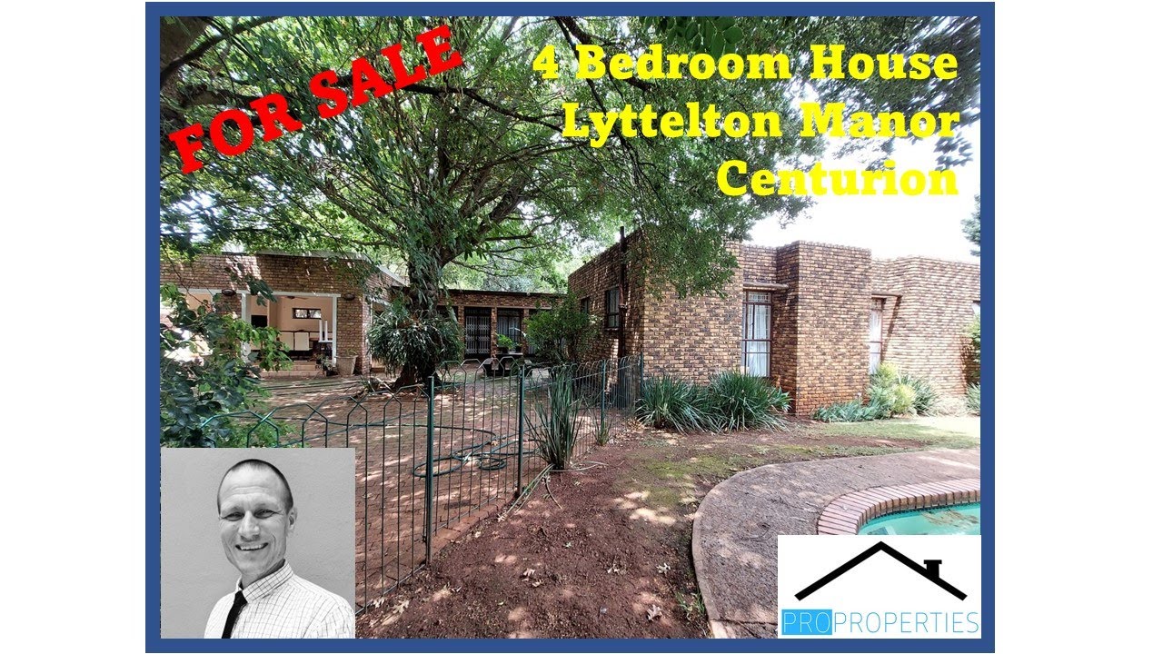 4 Bedroom Family Home For Sale Lyttelton Manor Centurion YouTube