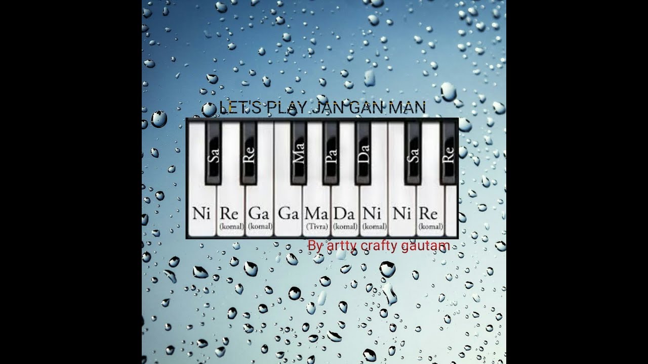 How to play Jan Gan Man on piano//arttycraftygautam YouTube