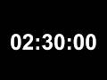 2 Hour 30 Minute Focus Timer (No Music) | Deep Work | Study Session | Countdown Timer | Black Screen