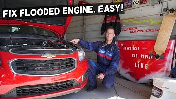 HOW TO FIX FLOODED ENGINE, FLOODED SPARK PLUGS CHEVY, CHEVROLET, GMC, BUICK, CADILLAC