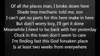 Video thumbnail of "Eric Church - Where She Told Me To Go with Lyrics"