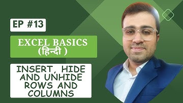 Insert, Hide and Unhide Rows and Columns | Hide and Unhide Rows | CMA Abhishek Chandna