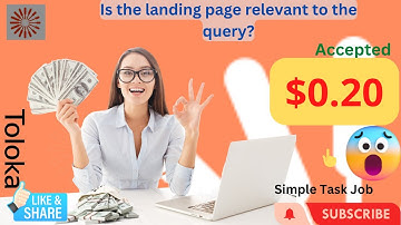 Is the landing page relevant to the query? Toloka. Task Passed