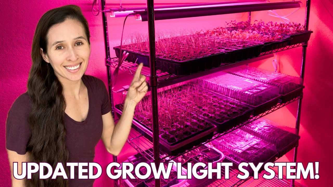 Upgrading Our Indoor Grow Lights! Installing & Testing Barrina LED Grow Lights