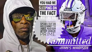 Khairi Manns MAKES STATEMENT On His COMMIT To James Madison After Coach Prime “DONT SLEEP”