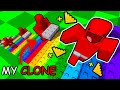 Using my CLONES to build INFINITE STAIRS in Roblox!