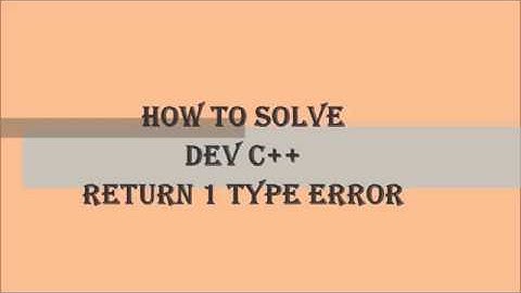 Id returned 1 exit status Dev C++