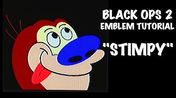 Black ops 2 emblem tutorial Stimpy from Ren and Stimpy