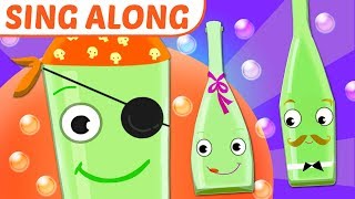 Ten Green Bottles Song Lyrics | Learn to Count Nursery Rhyme Sing Along