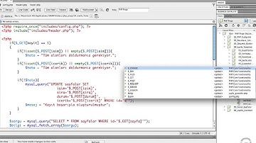Mevcut veritabanı kaydının güncellenmesi KarincaBilisim.com