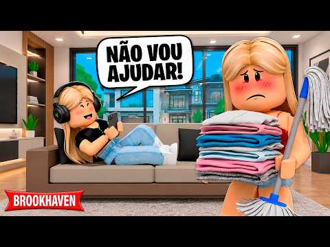 MY OLDER SISTER IS SO LAZY | Brookhaven RP Stories | Roblox