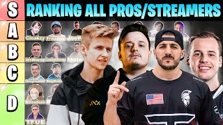 Ranking ALL WARZONE Streamers/Pros! *Warzone Player Tier List*