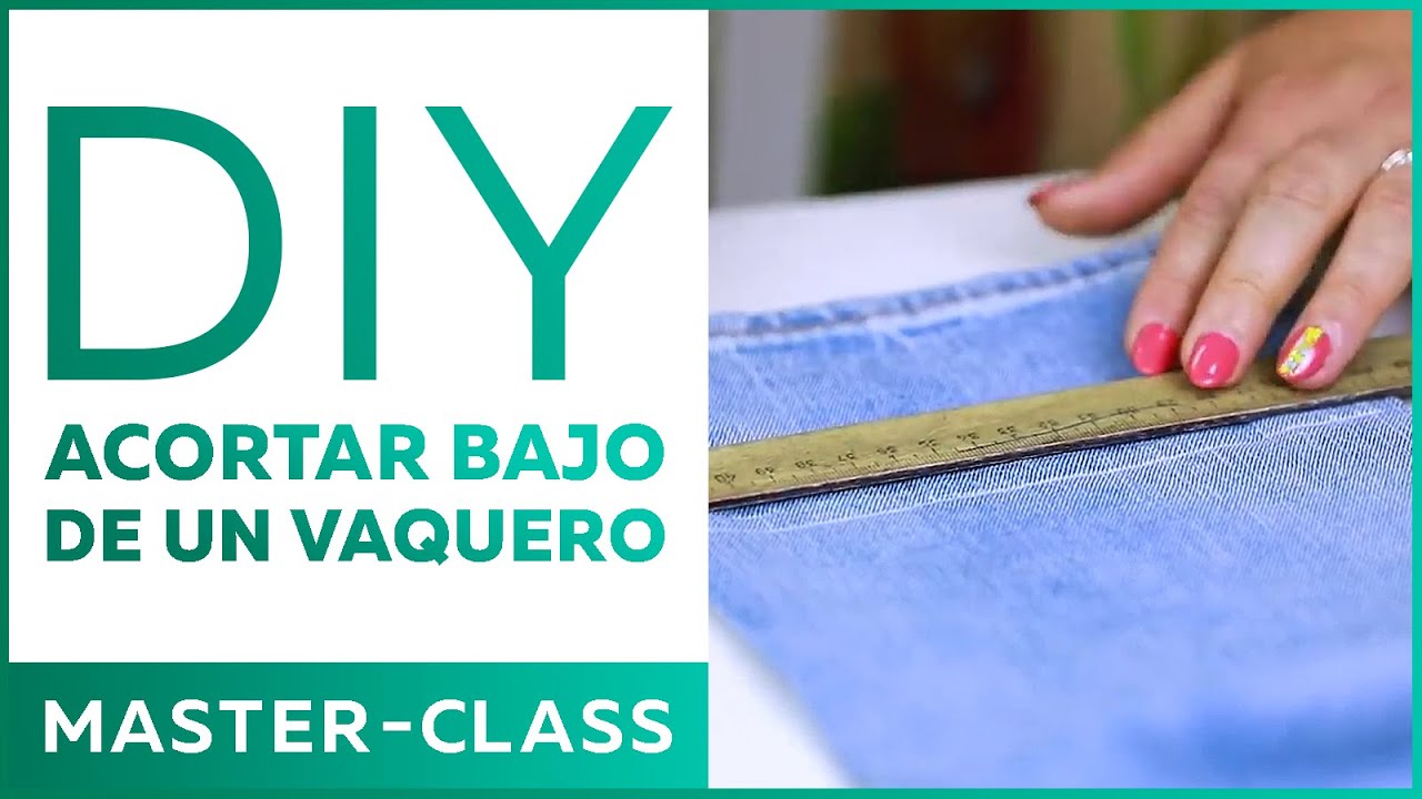 acortar el un vaqueros manteniendo el dobladillo original? - YouTube