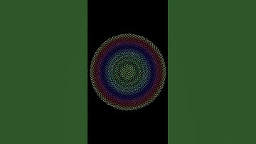 Phyllotaxis Visualization  #maths #visualart #python