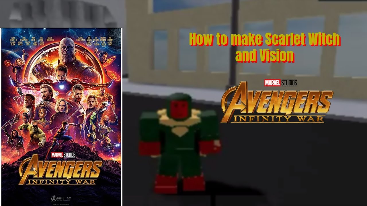 Roblox Superhero Life 2 How To Make Scarlet Witch Vision Youtube - the avengers war in roblox roblox superheroes youtube
