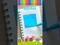 Square Drawing Coloring Craft Easy Fun Learning Toddlers #Coloring #Drawing #learning