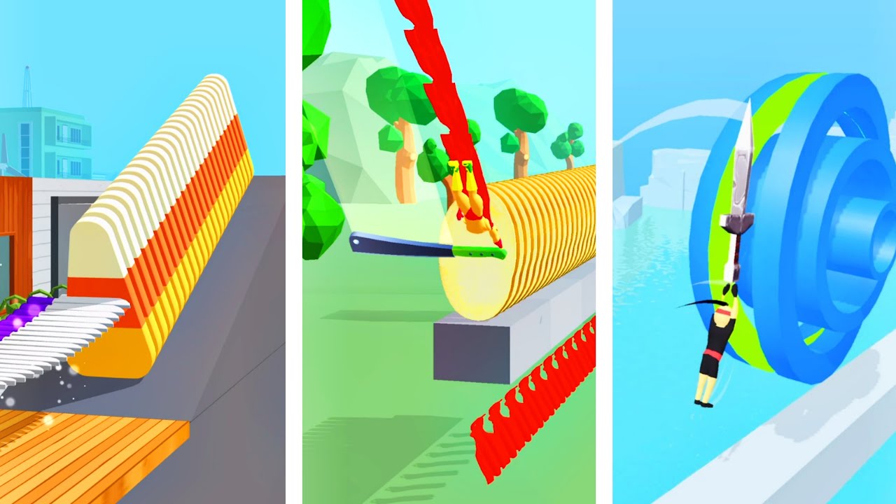 Slice & Soad, Wavy Cutter, Rolly Slice - Relaxing ASMR Knife Cutting Gameplay