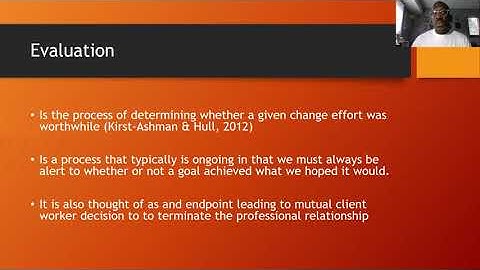 evaluation  termination & feedback