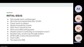 UTA Engineering Dean's Challenge: The Parking Problem