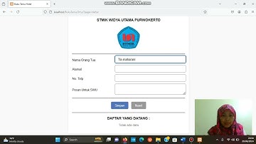 Tutorial Penggunaan aplikasi Buku tamu dengan localhost dan Xammp
