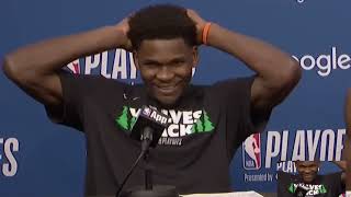 Anthony Edwards REACTS to Wemby EJECTION After CRAZY Game 4 Win 😳🔥
