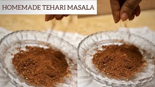 Homemade tehari /biriyani masala | ঘরে তৈরি তেহারি/ বিরিয়ানি মাসআলা | Tehari recipe | তেহারি রেসিপি