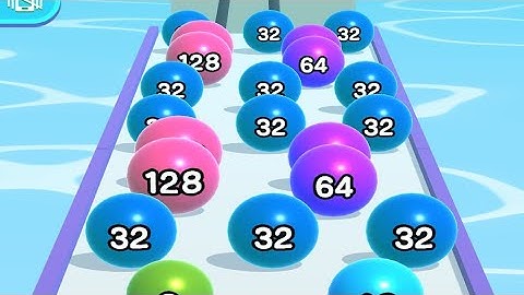 Ball Run 2048 - All Levels Gameplay Android,iOS Level-(3)