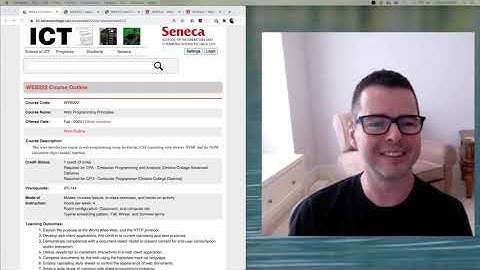 WEB222 Week 01 Part 1: Course Intro