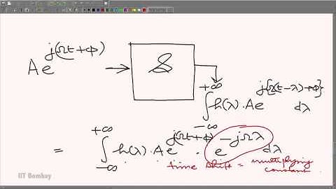 EE210x S206 One Phasor going through a Linear Shift Invariant System IIT Bombay