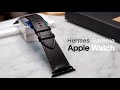 Making Apple Watch Band with Hermes Noir Barenia. (D-buckle Type)