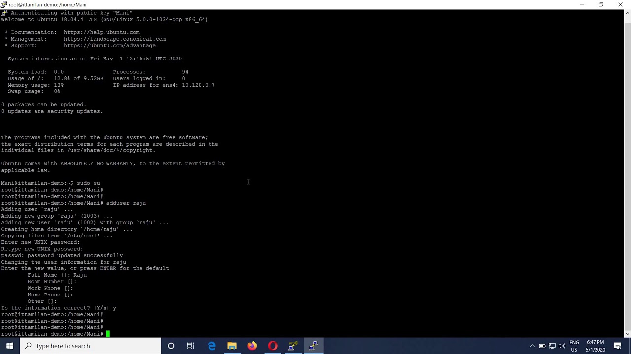 GCP Tamil Tutorial 05 Linux VM Instance SSH Key Username Password