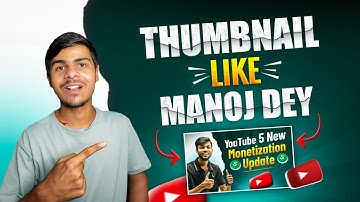 Manoj dey jaisa thumbnail kaise banaye | How to make thumbnail like @ManojDey @TechnicalYogi
