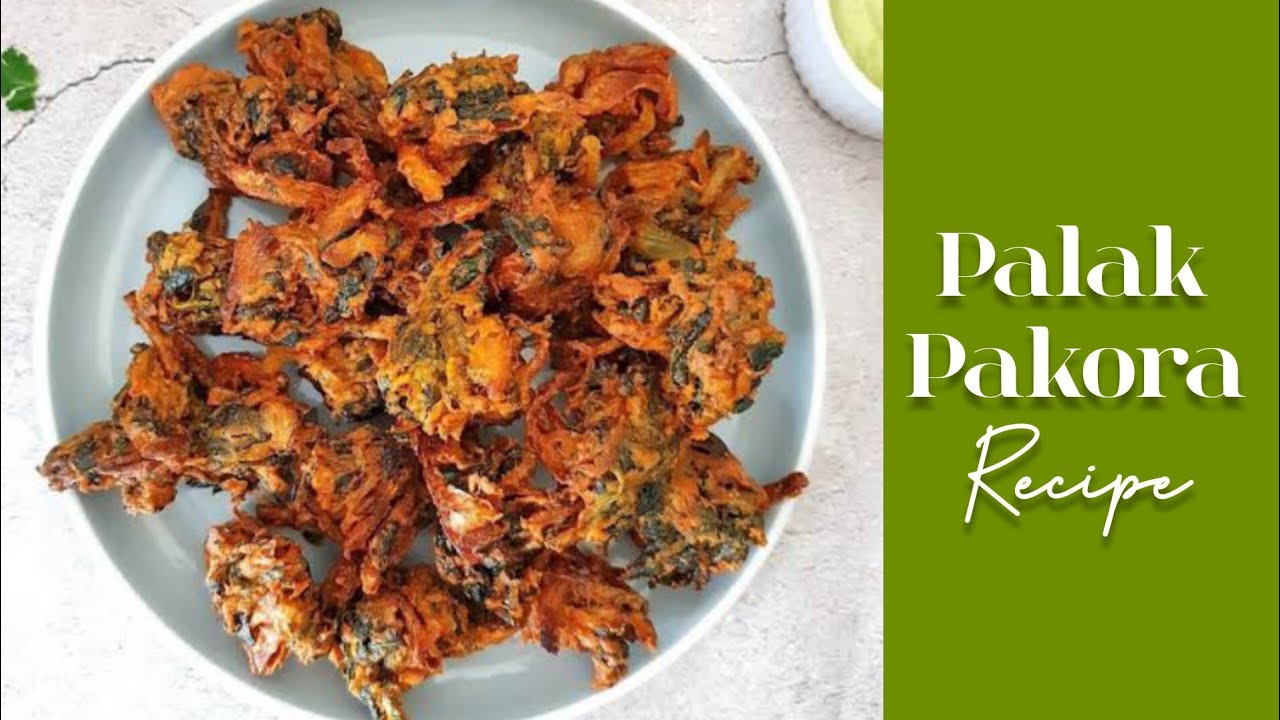 Palak Pakora Recipe| Crispy Spinach Pakora| Quick Tea Time Snacks| How to make Palak pakora Recipe